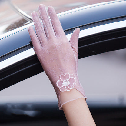 Gloves female UV protection ice silk gloves Limorista