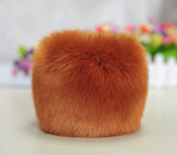 Warm sleeves fur fur cuff gloves windproof cuffs bracelets imitation rabbit fur imitation fox fur wristbands hand ring Limorista
