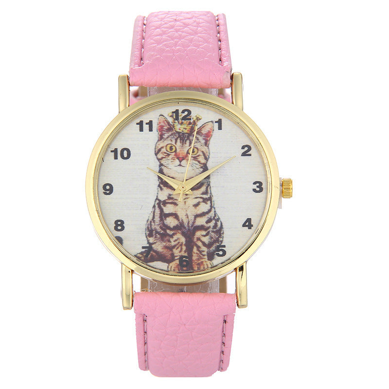 Squatting cute kitten pattern Watch Limorista