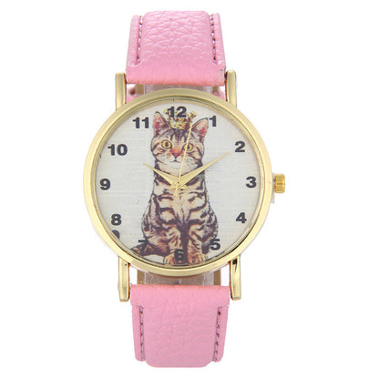 Squatting cute kitten pattern Watch Limorista