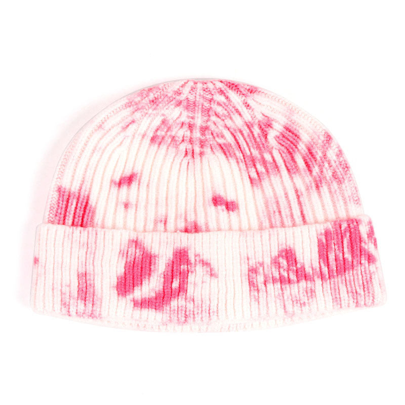 Tie-dye printed knitted hat Limorista