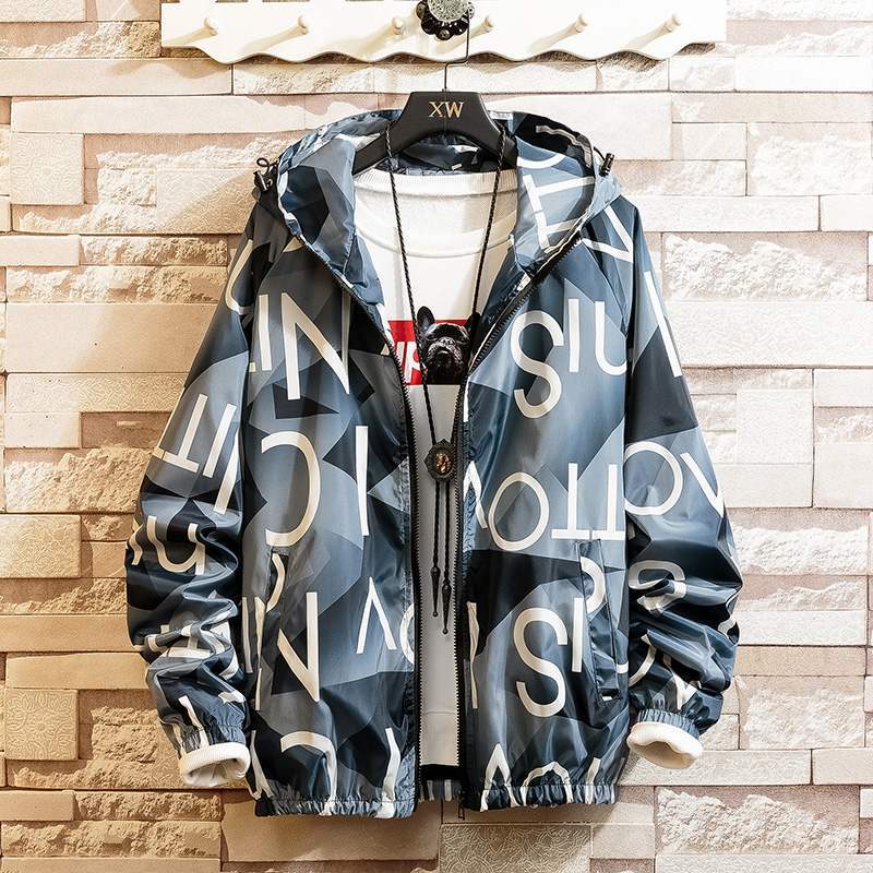 Men Casul Streetwear Hooded Printing Coats Limorista
