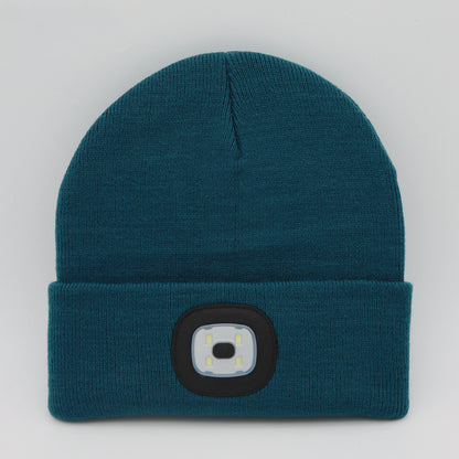 LED Knit Hat Button Cell Type Knitted Hat With Light Glowing Limorista
