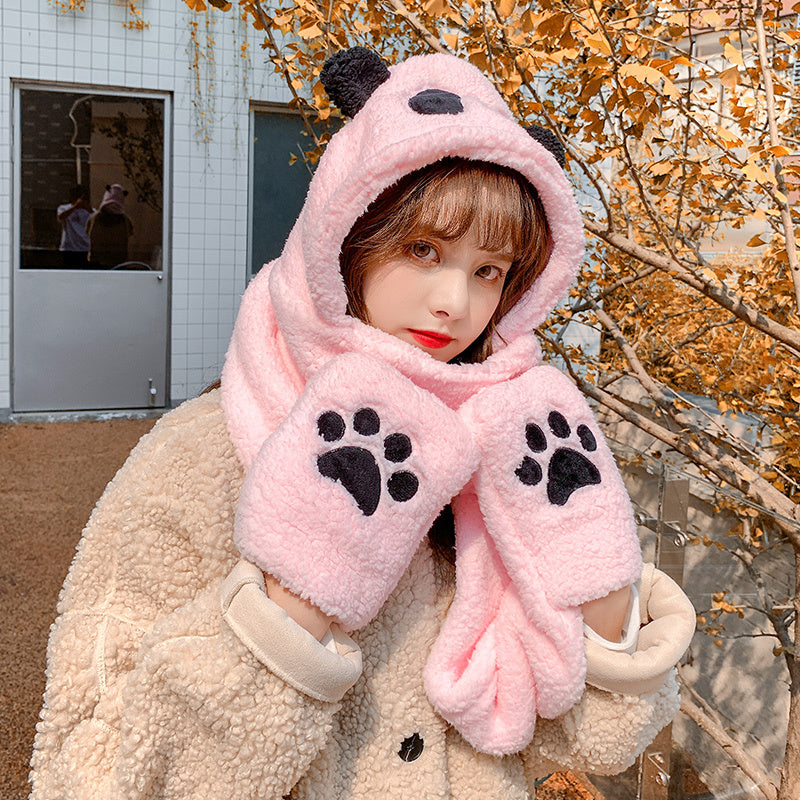 Bear ears scarf hat Limorista