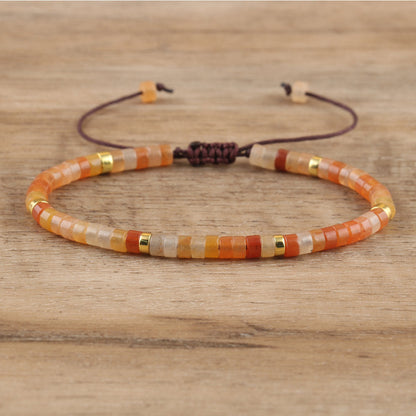 Spacer Beads Beaded Weave Bracelet Women&