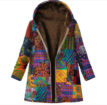 Ethnic style cotton-padded jacket Korean fashion Limorista