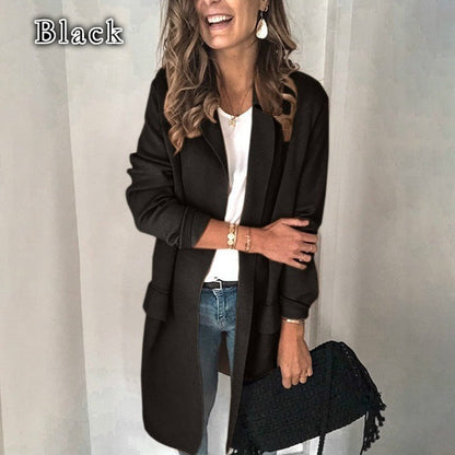 Long sleeve fake pocket casual blazer Limorista