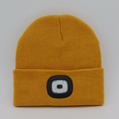 LED Knit Hat Button Cell Type Knitted Hat With Light Glowing Limorista