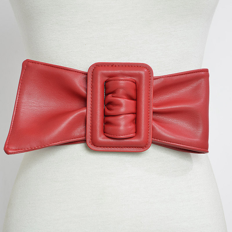 Sheepskin wide belt women Limorista