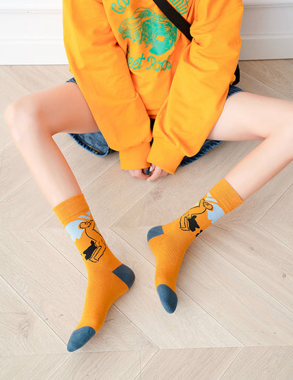 Retro Mid tube socks street art skateboard socks Limorista