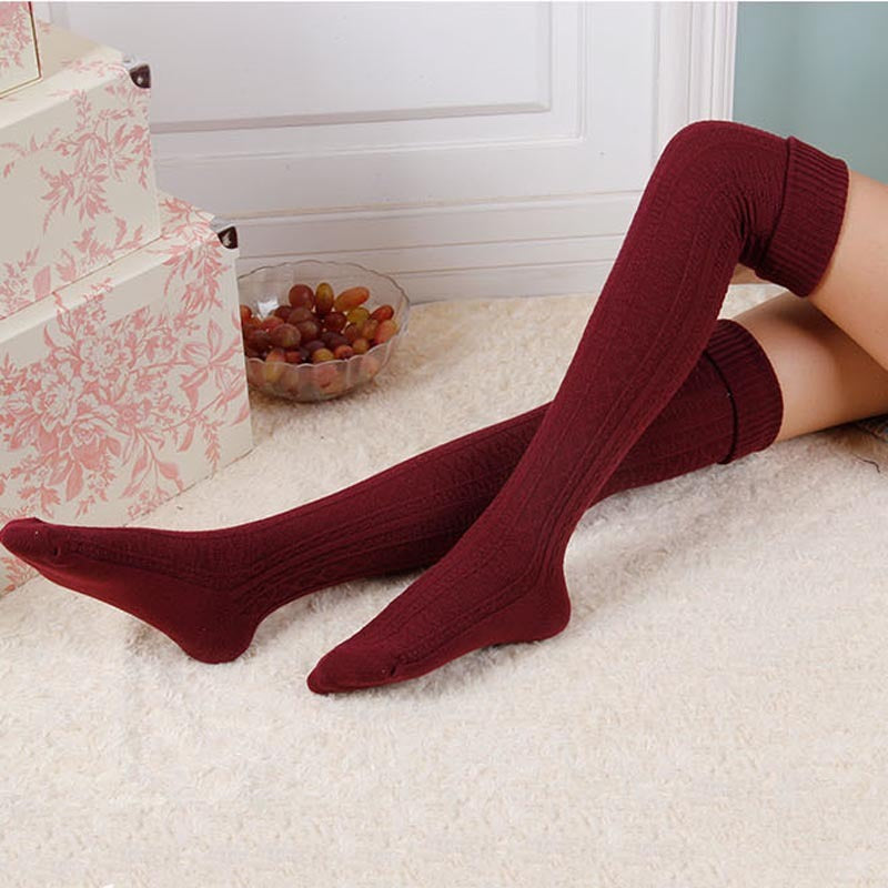 Long knee stockings high tube stockings Japanese women&