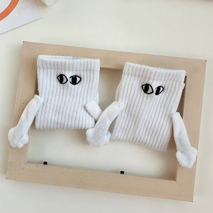 Short Mid-tube Sports Socks Tidal Summer Trend Pull Feet Do Not Hold Hands Couple Socks Limorista