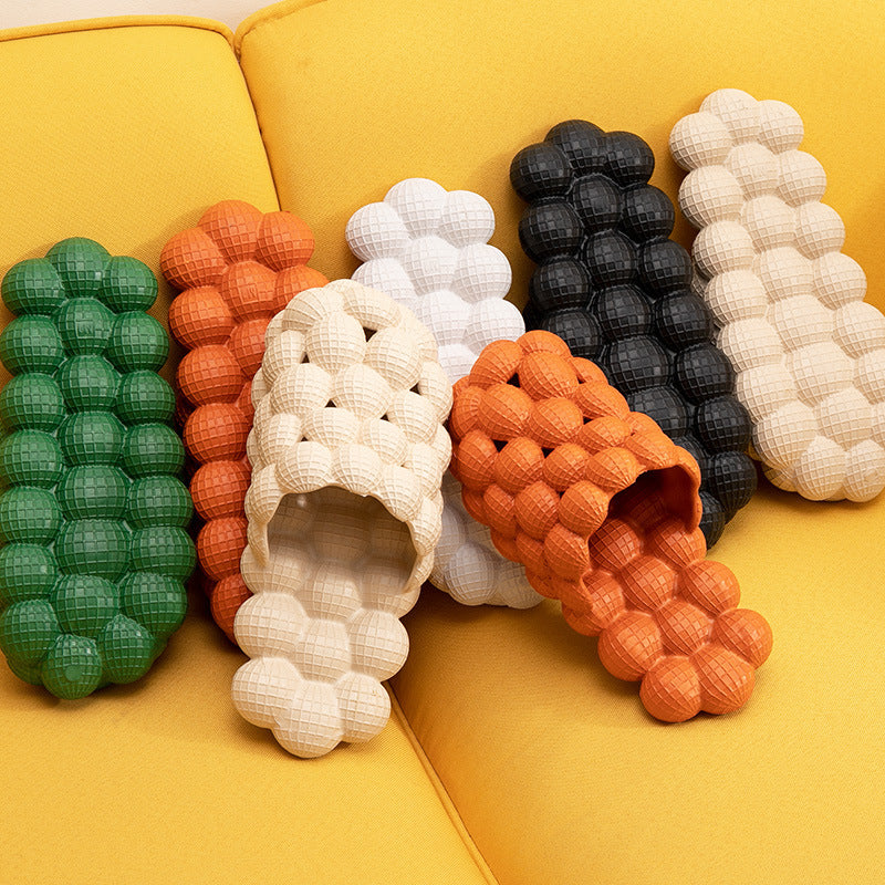 New Summer Fashion Massage Mesh  Bubble  Bathroom Slides Home Indoor Anti-Skid Shoes Limorista