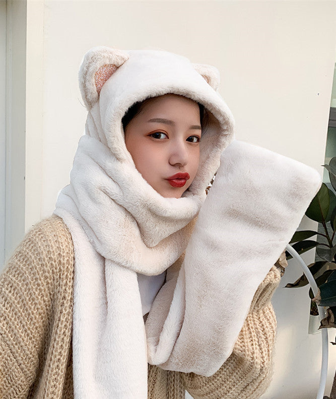 Bear ears scarf hat Limorista