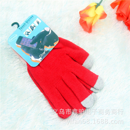 Touch screen gloves warm knit wool touch screen gloves winter touch gloves Limorista