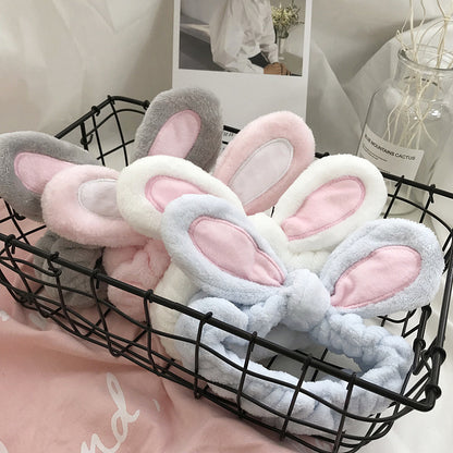 Rabbit Ear Washing Makeup Headband Limorista