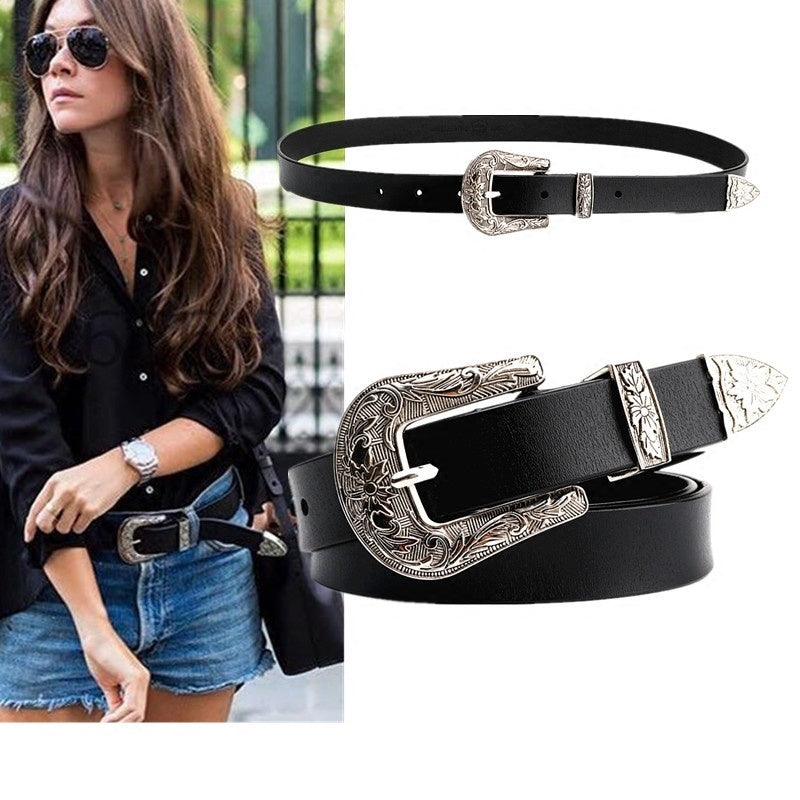 Vintage fashion carved belt Limorista
