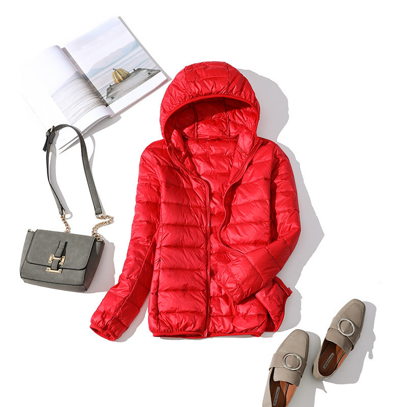 Lightweight Korean casual plus size short hooded jacket Limorista