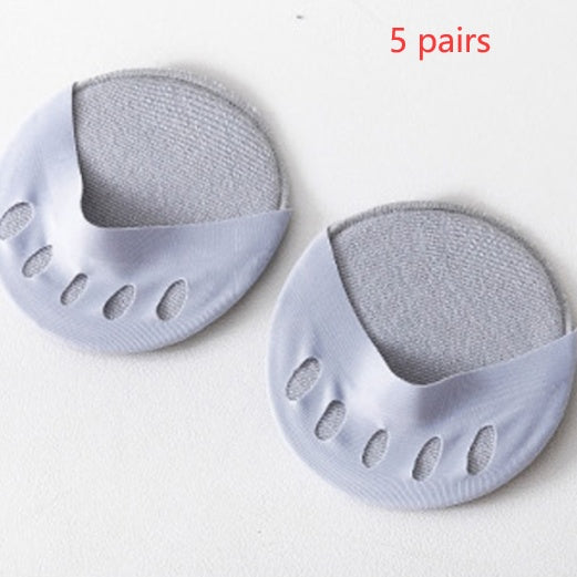 Five Finger Socks Female Ice Silk Boat Socks Comfortable Invisible Ice Boat Socks Limorista