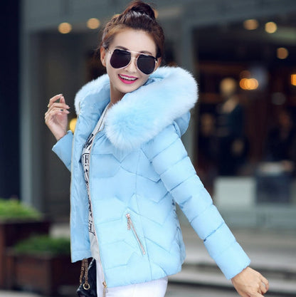 Unten Mantel Weibliche Dunne Winter Jacken Frauen Neue Heibe Pelz Kragen Mit Kapuze Warme Frauen Unten Jacke Oberbekleidung Winter Mantel Frauen Limorista