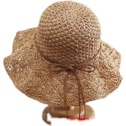 Fashionable Handmade Crochet Straw Hat Limorista