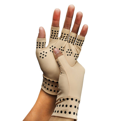 Health-Care Pressure Gloves Indoor Non-Slip Half-Finger Gloves Limorista