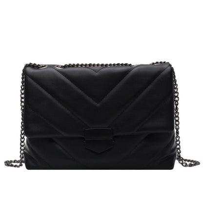 Embroidery Thread Small PU Leather Crossbody Bags for Women Trend Hand Bag Women&