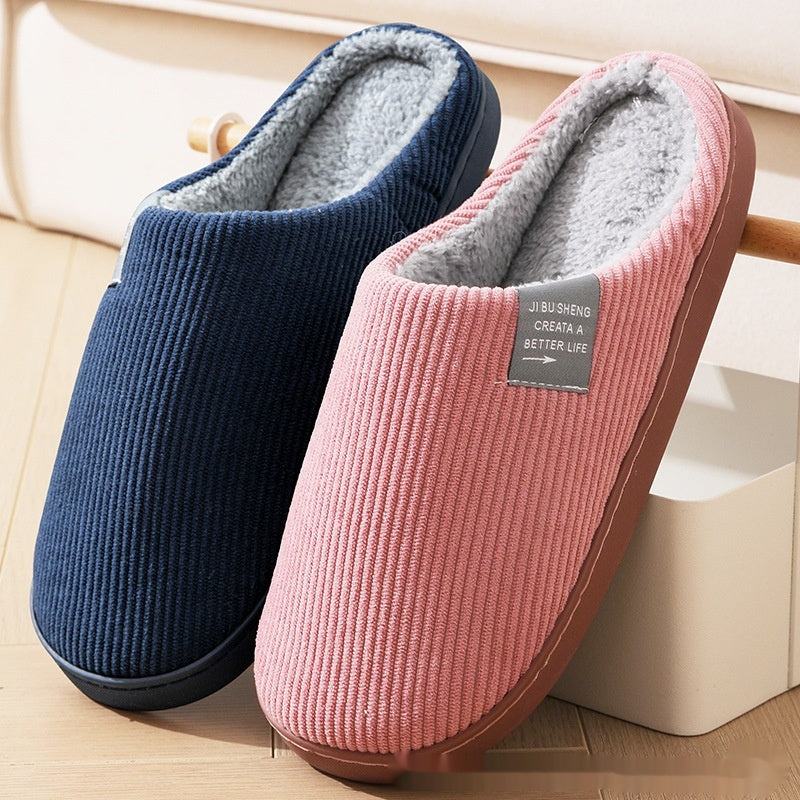 Home Indoor Wear-resistant Non Slip Cotton Slippers Limorista