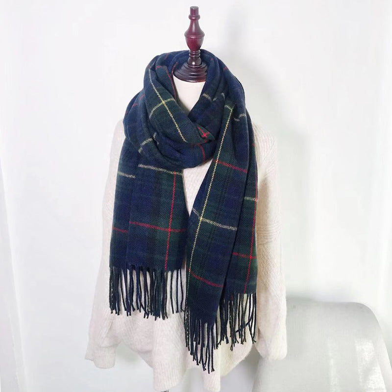 Scarf Female Winter Korean Version of The Wild British Classic Limorista