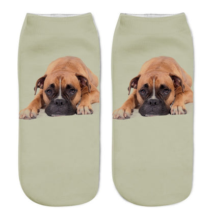 Popular Funny Unisex Short Socks 3D Cat Printed Anklet Socks Casual Socks Limorista