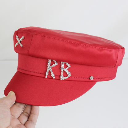 Navy Hat Fashion Outdoor Newspaper Boy Hat Cap Limorista
