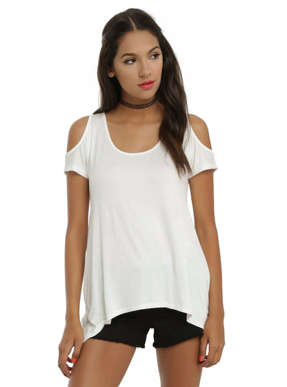 Wing print strapless T-shirt Limorista
