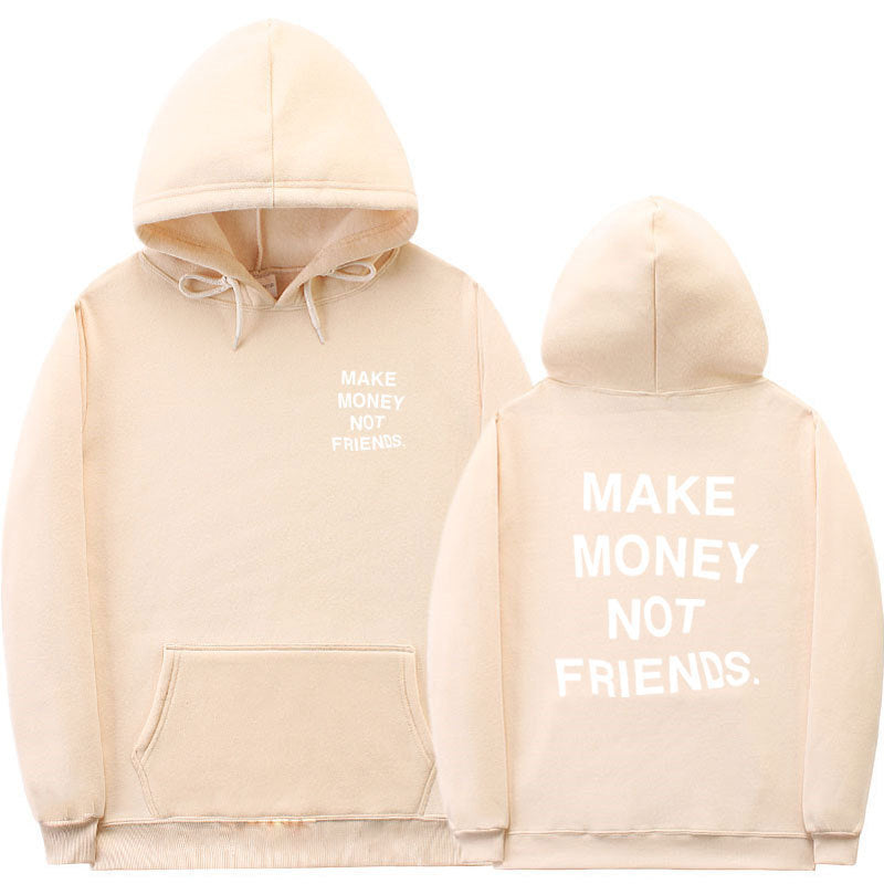 Letter printed Hoodie men&