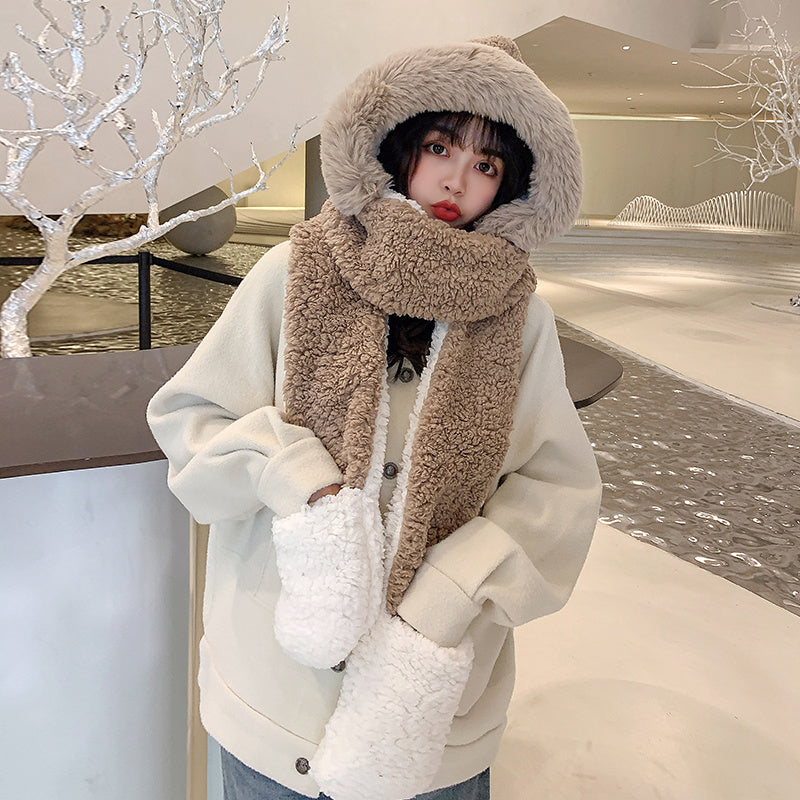Bear ears scarf hat Limorista