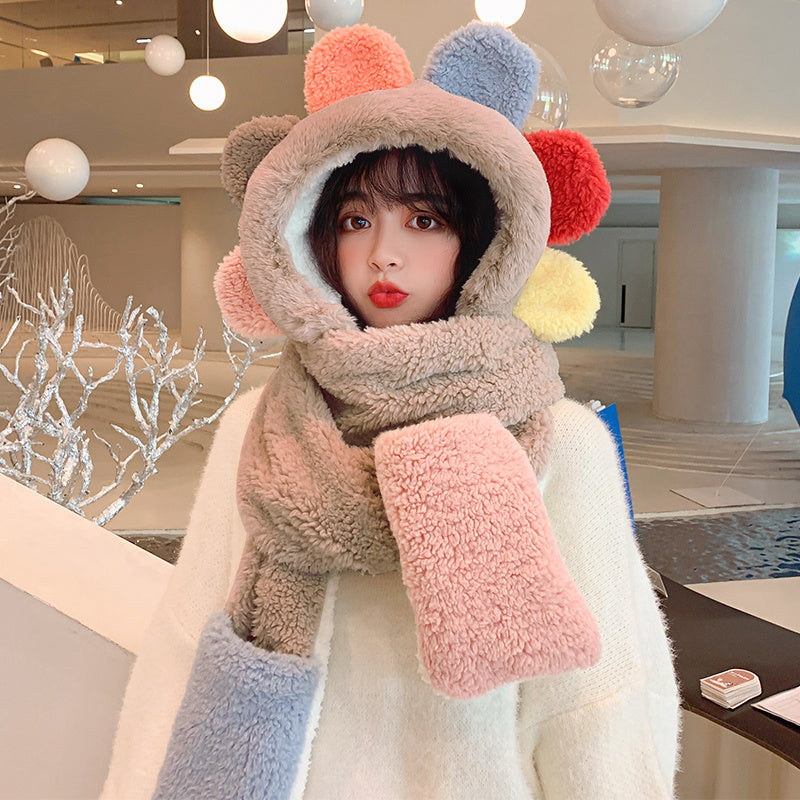 Bear ears scarf hat Limorista