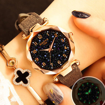 Mode Frauen Uhren Beste Verkaufen Star Sky Zifferblatt Uhr Luxus Rose Gold frauen Armband Quarz Handgelenk Uhren Neue dropshipping Limorista