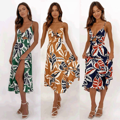 Sweet Tie-neck Sling Dress Women Limorista