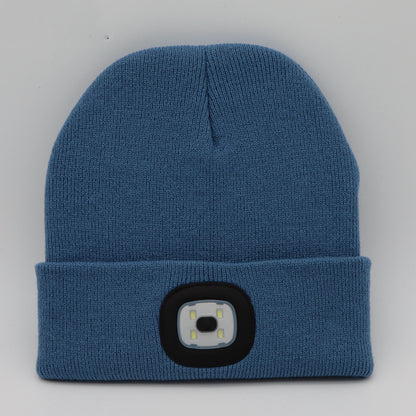 LED Knit Hat Button Cell Type Knitted Hat With Light Glowing Limorista