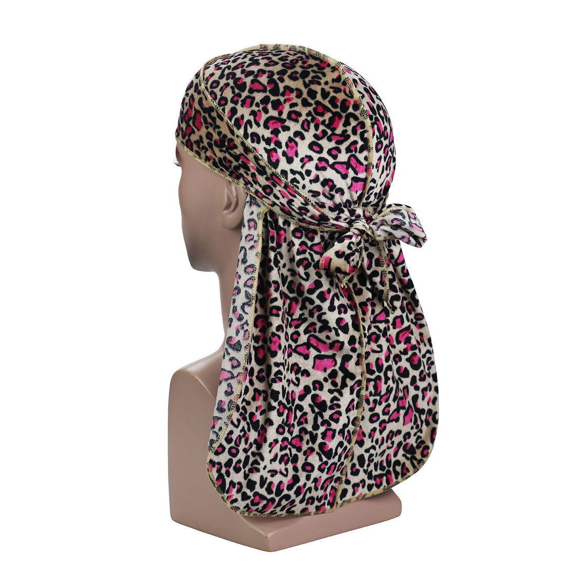 Velvet Leopard Long Tail Pirate Hat Limorista