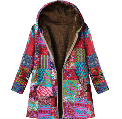 Ethnic style cotton-padded jacket Korean fashion Limorista