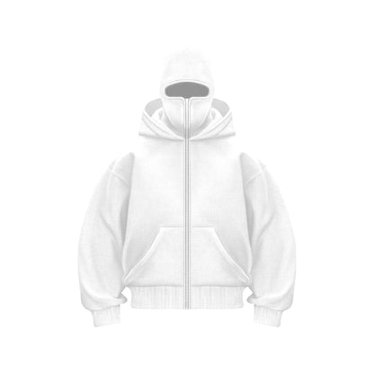 Fleece-lined Double Hood Unique Design Hooded Sweater Limorista