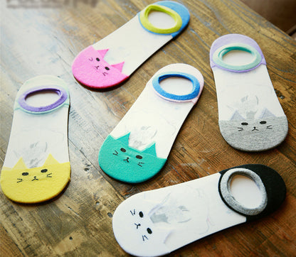 Spring And Summer New Cartoon Ankle Socks Women&