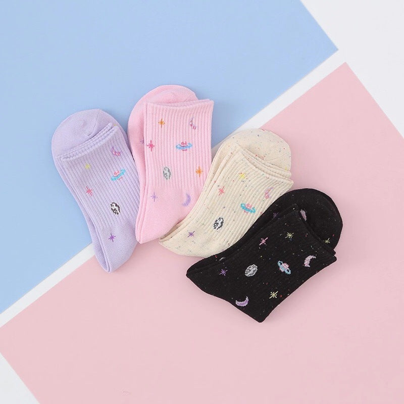 Cosmic starry female socks Limorista