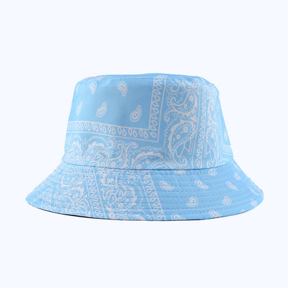 Cashew Full Print Double-sided Fisherman Outdoor Sunshade Sports And Leisure Basin Hat Limorista