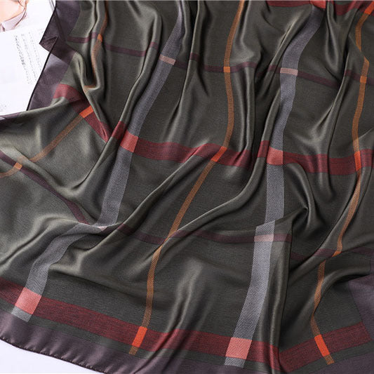 Geometric silk silk scarf Limorista