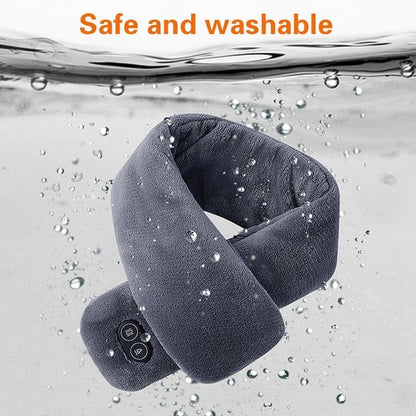 Women Men Soft Temperature Control Pain Relief Cervical Massage Shoulder Neck Wrap USB Heated Scarf Shawl Washable Winter Warm Limorista