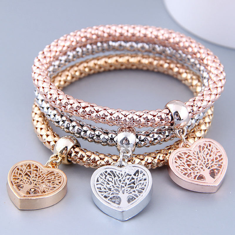 Diamond-embedded Love Pendant Bracelet For Women Limorista