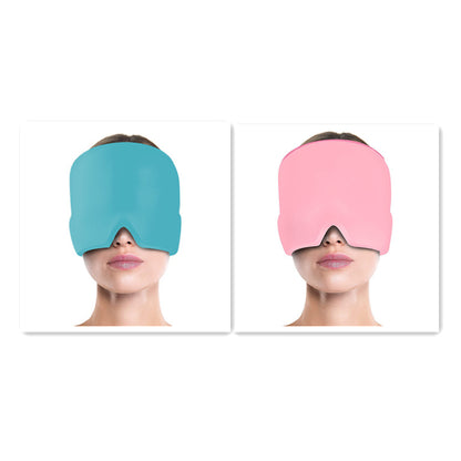 Ice Compress Headache Eye Mask Hat Relief For Migraines, Stress, And Tension Massage Tool Limorista