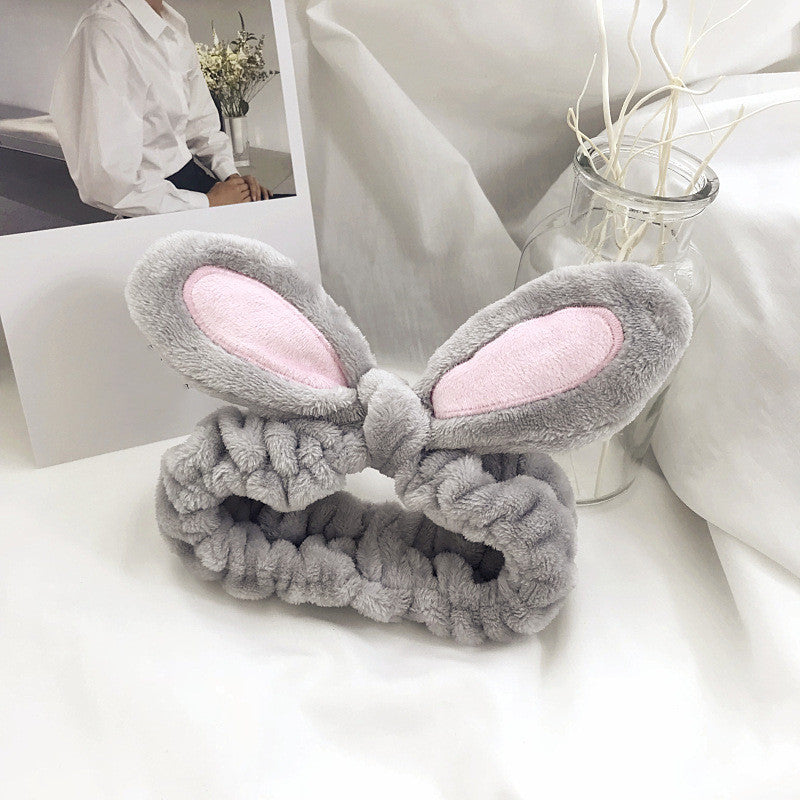 Rabbit Ear Washing Makeup Headband Limorista