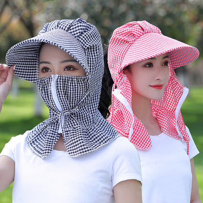 Sun protection hat female cover face summer Limorista